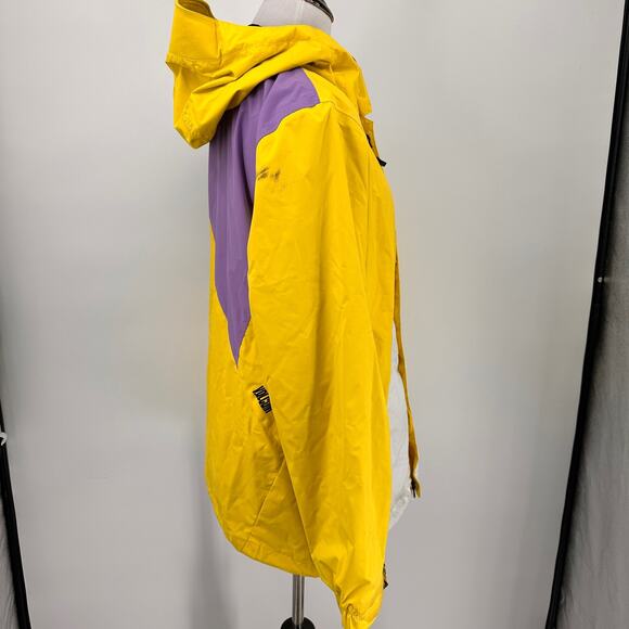Volcom Yellow & Purple Nylon Snowboarding Skiing Winter Jacket Size Medium - Picture 10 of 14